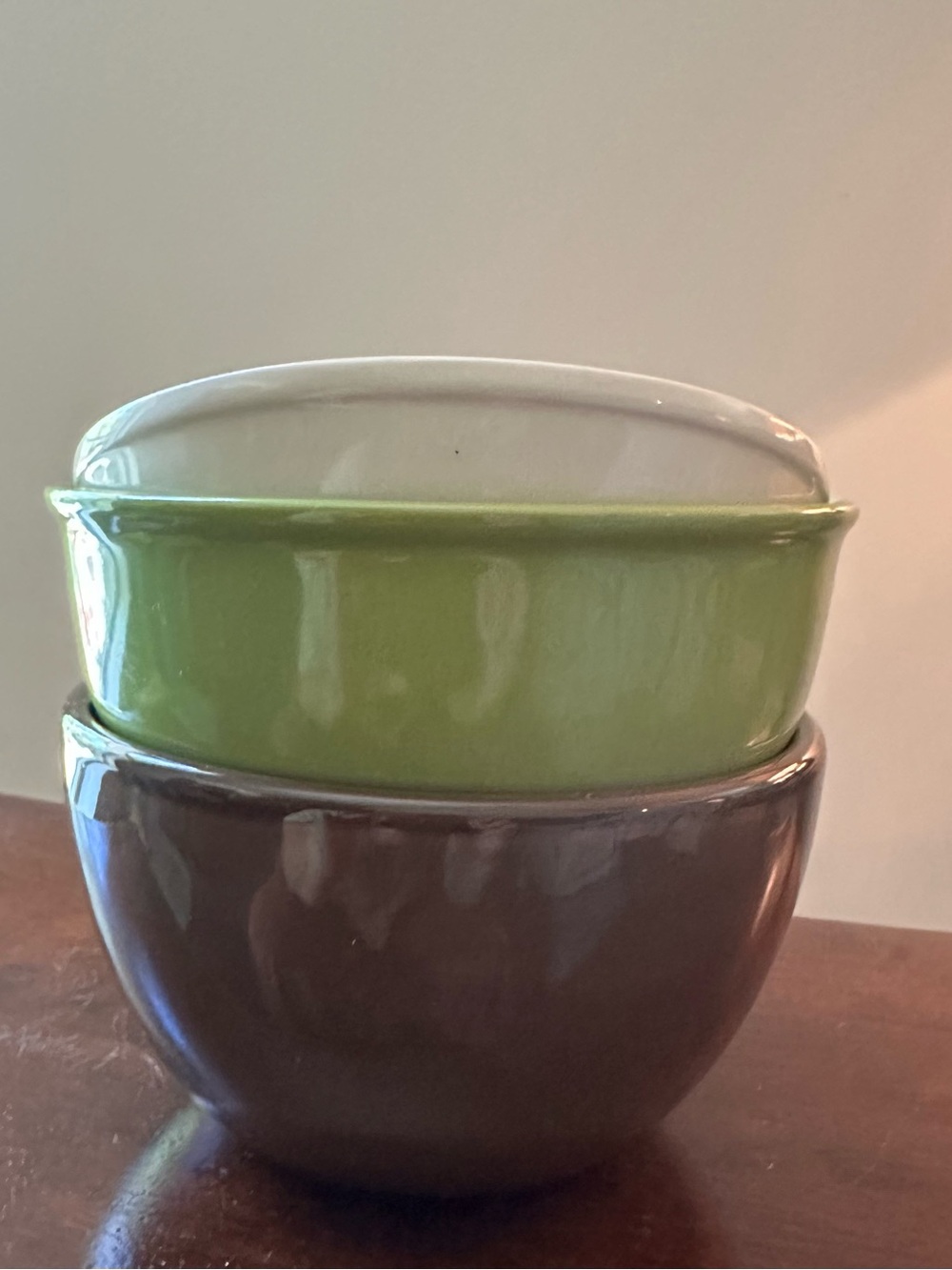 Set of 3 ceramic bowls • like new